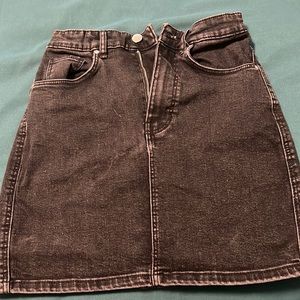 Black Zara Mini Denim Skirt